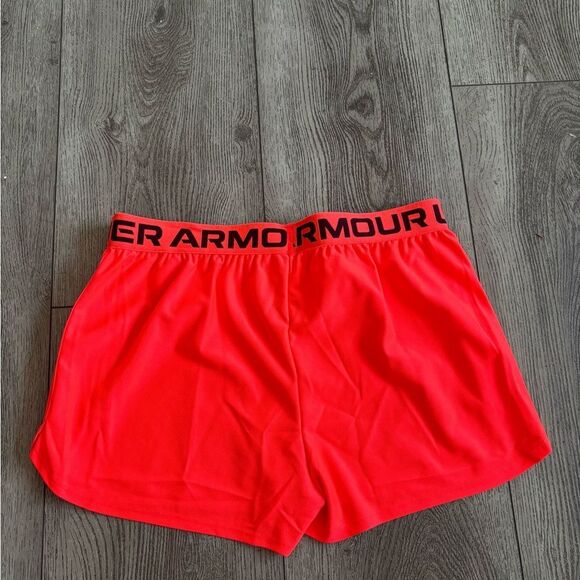 Under Armour Red Athletic Shorts Lightweight Performance - Picture 2 of 5